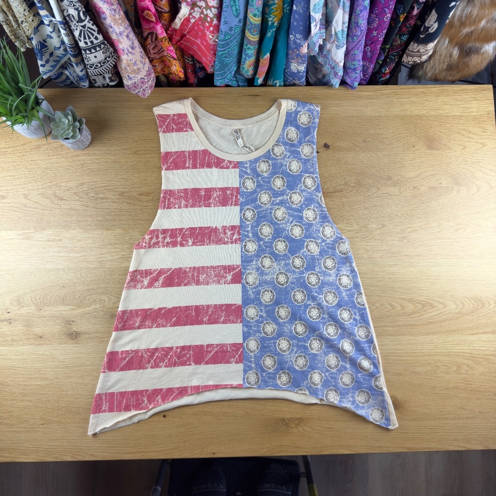 ✨ Vintage SPELL The USA Singlet Tank S ✨ NWT